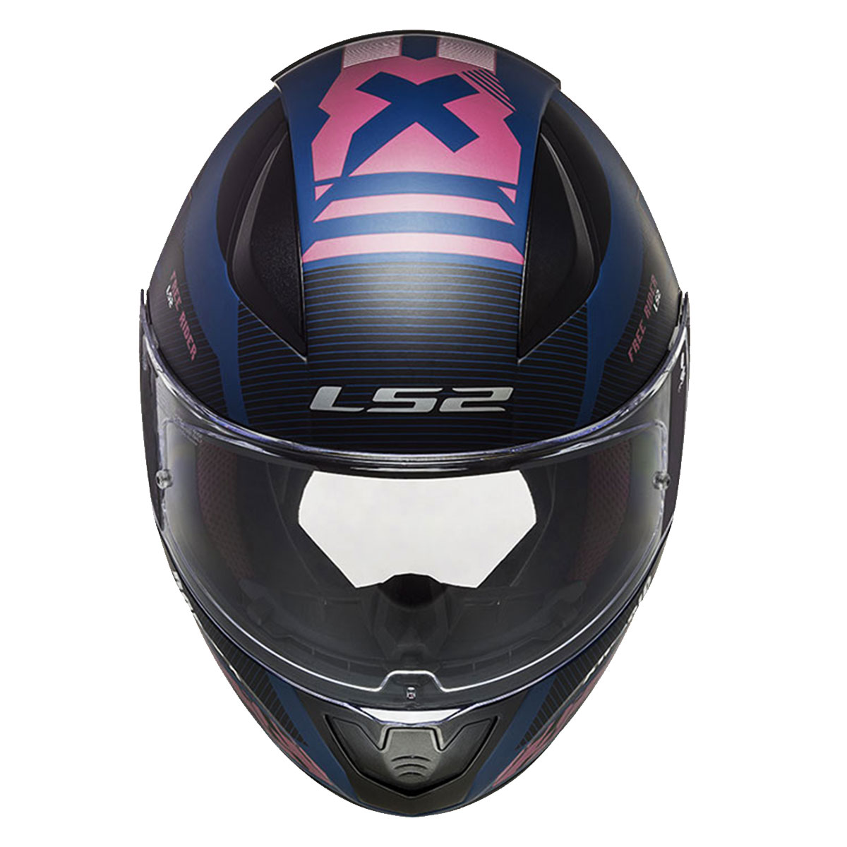 LS2 RAPID XTREET MAT MAVİ-MOR KASK 